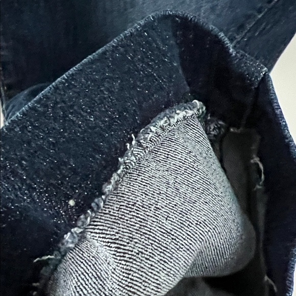 Signature by Levi Strauss Curvy Straight Leg Jeans in Dark Blue Wash Size 12 - Picture 9 of 15